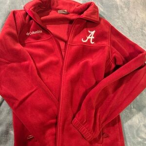 Columbia Crimson Tide Fleece Jacket with Embroidered Lettering